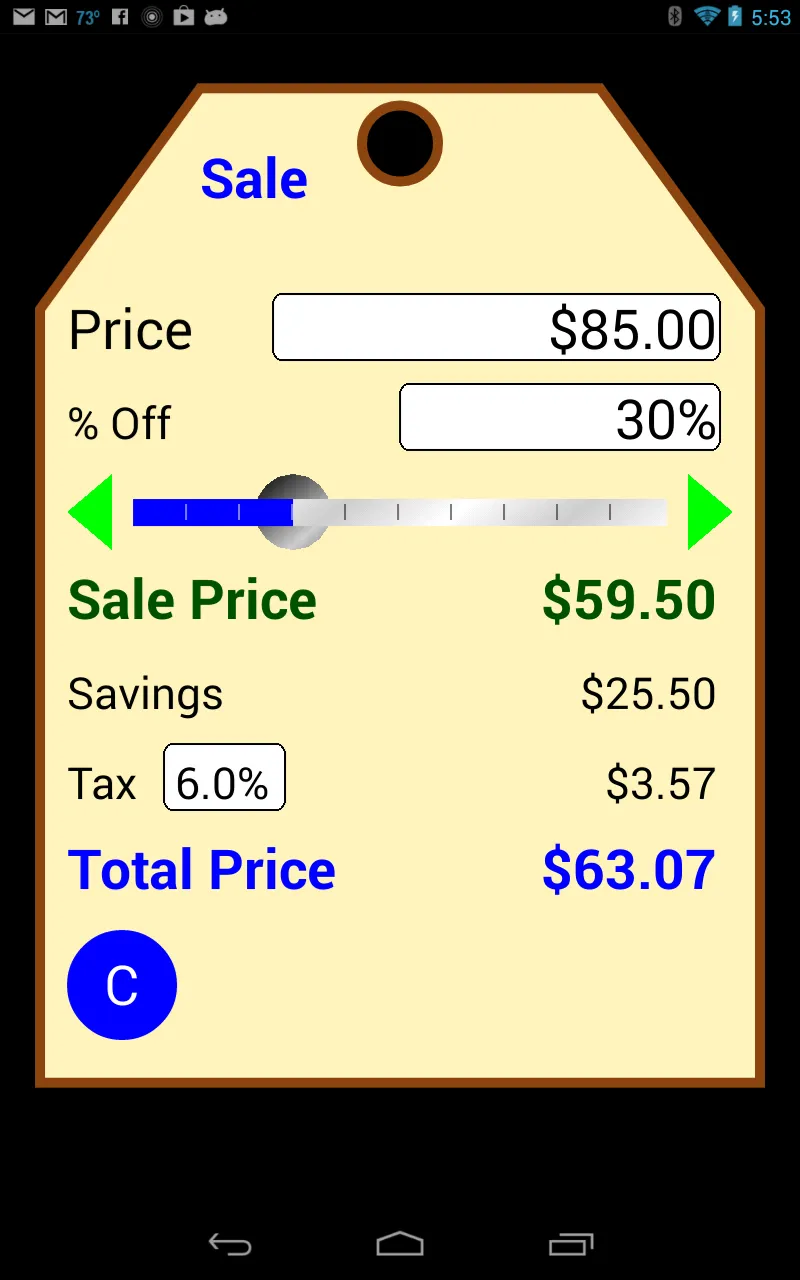 Discount Calculator | Indus Appstore | Screenshot