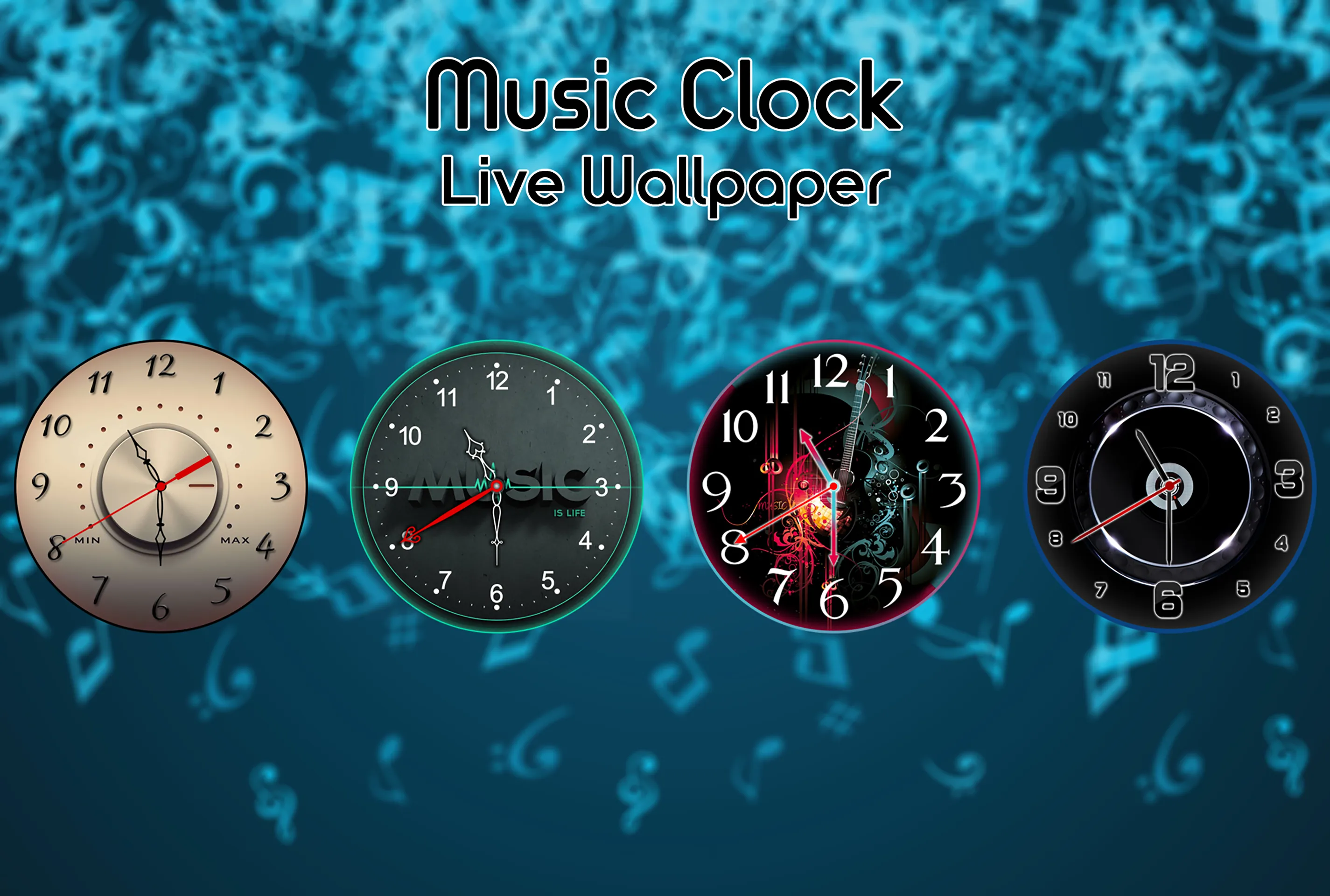 Music Clock Live Wallpaper | Indus Appstore | Screenshot