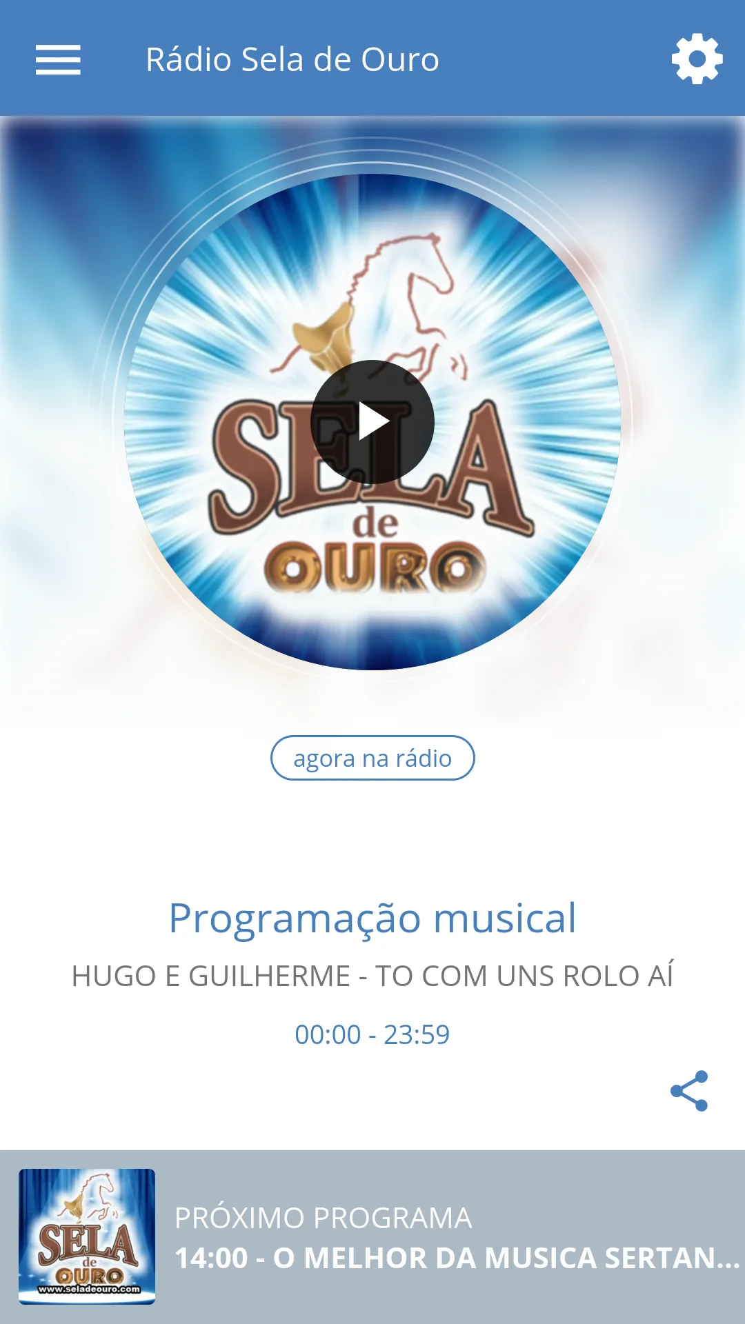 Rádio Sela de Ouro | Indus Appstore | Screenshot