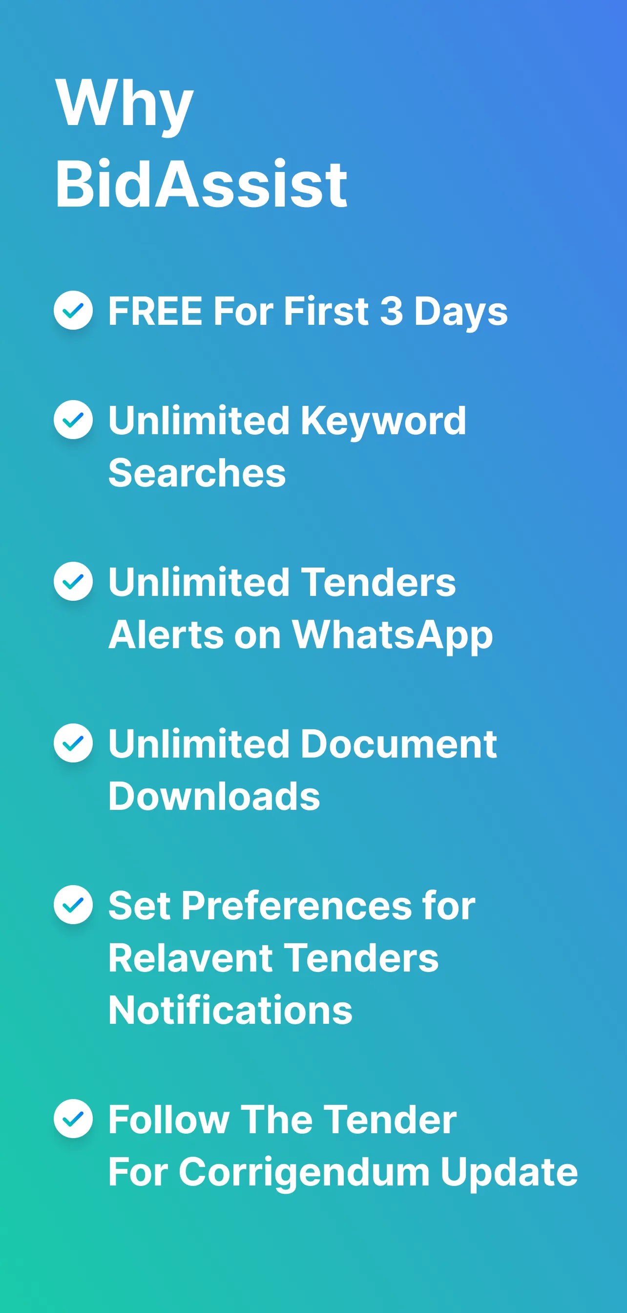 BidAssist- Latest Govt Tenders | Indus Appstore | Screenshot