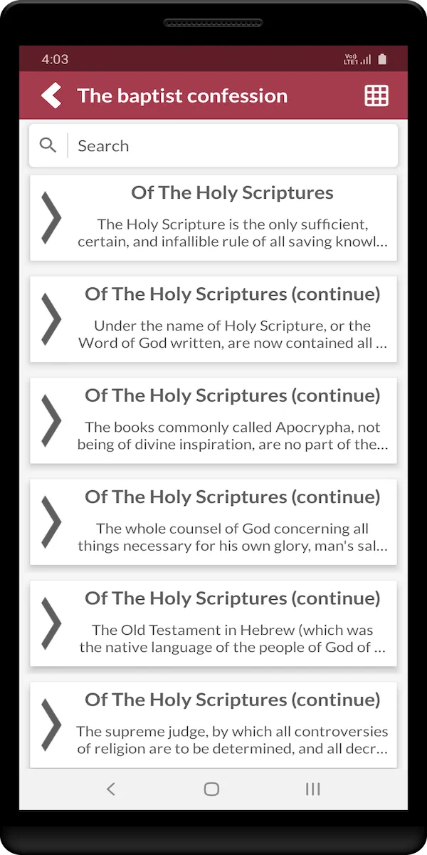 The baptist confession | Indus Appstore | Screenshot