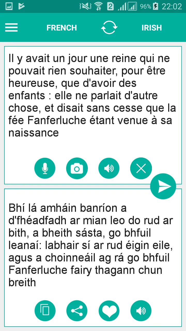 Irish French Translator | Indus Appstore | Screenshot