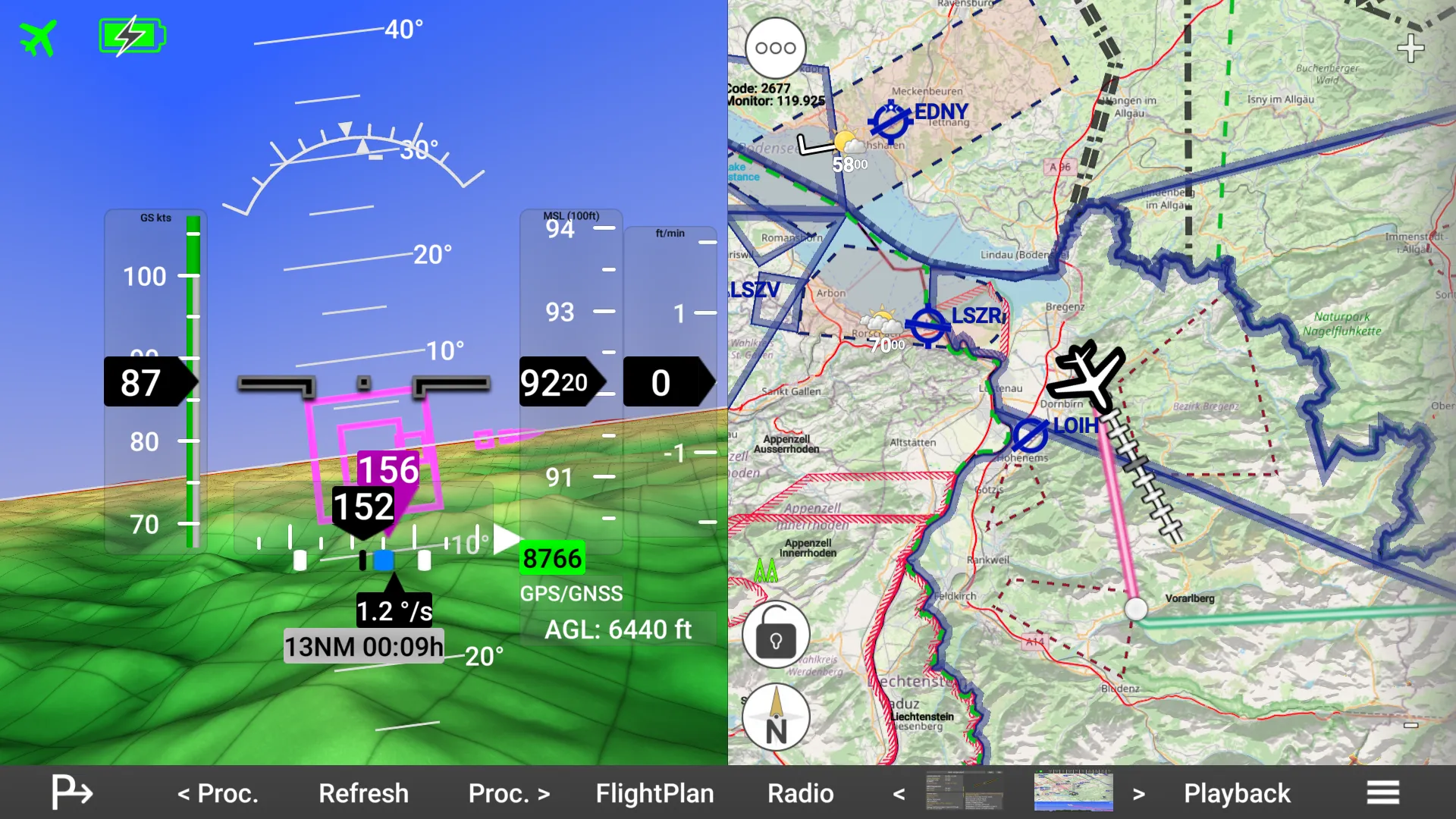 Horizon Portable Glass Cockpit | Indus Appstore | Screenshot