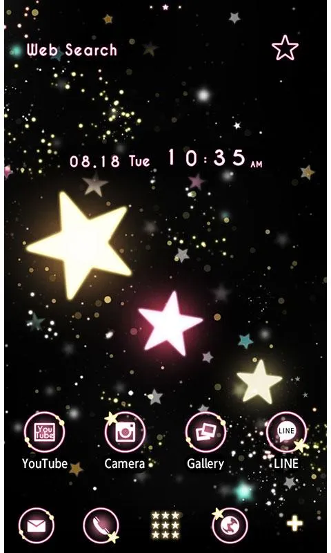 Cute Theme-Starry Heavens- | Indus Appstore | Screenshot