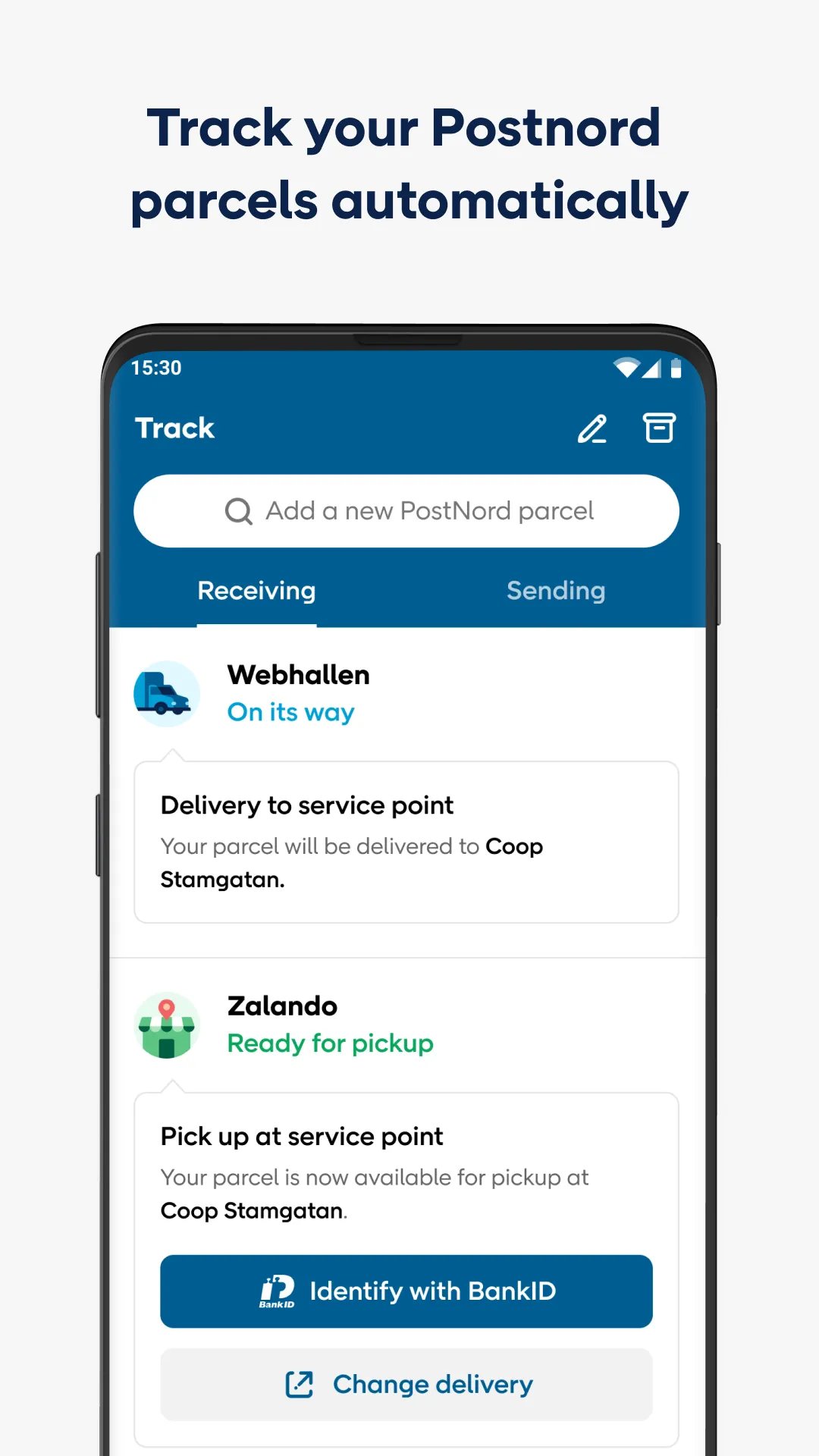 PostNord: Track & Send Parcels | Indus Appstore | Screenshot