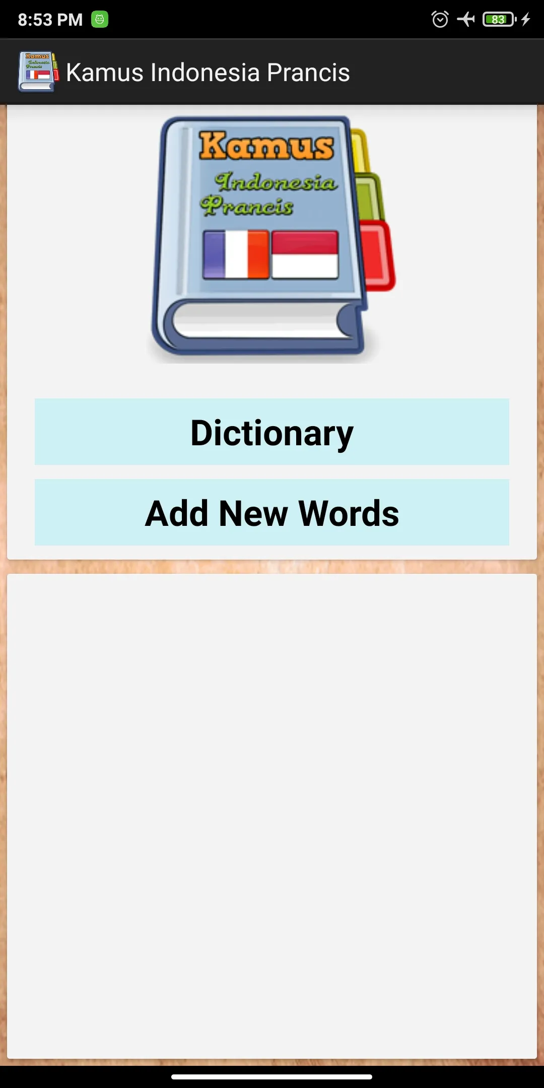 Indonesian French Dictionary | Indus Appstore | Screenshot