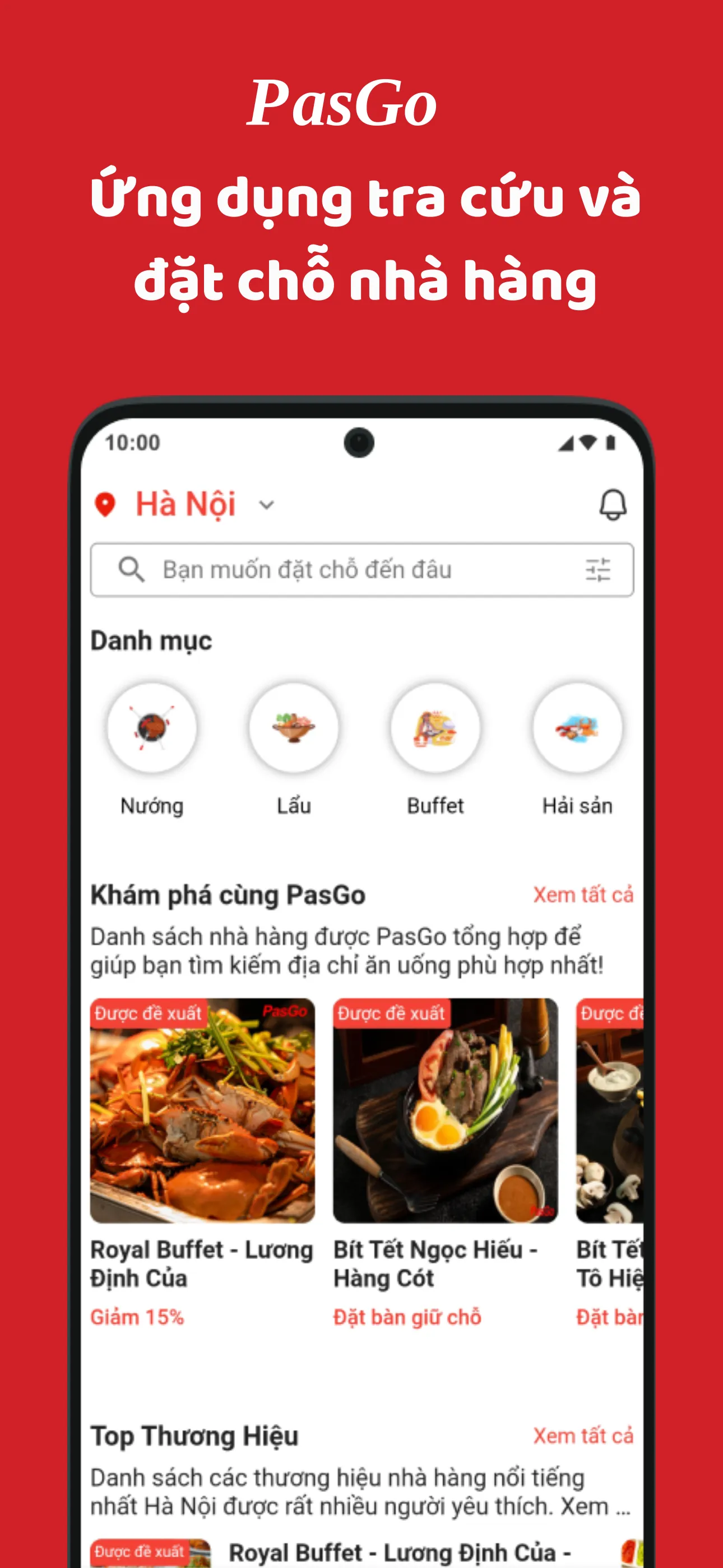 PasGo: Đặt bàn nhà hàng | Indus Appstore | Screenshot