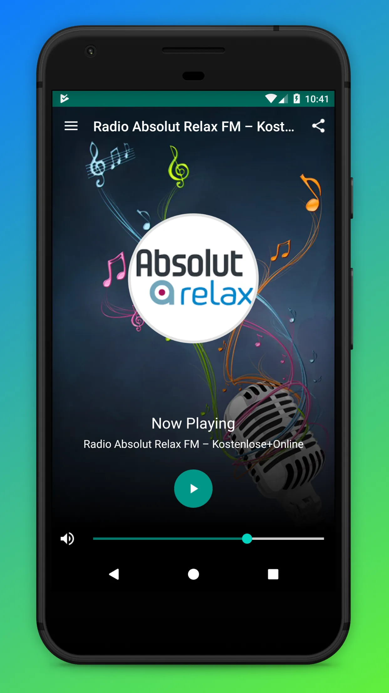 Absolut Relax Radio App Online | Indus Appstore | Screenshot