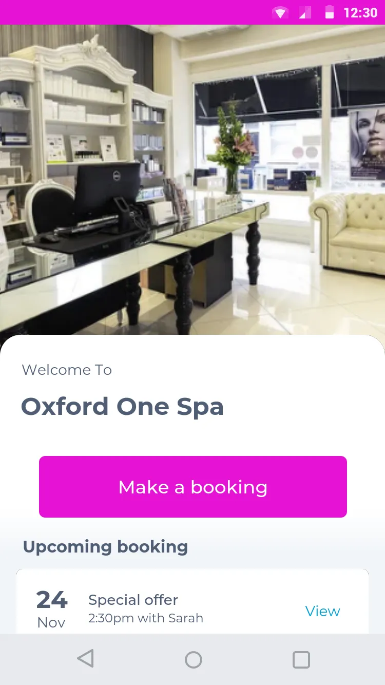 Oxford One Spa | Indus Appstore | Screenshot