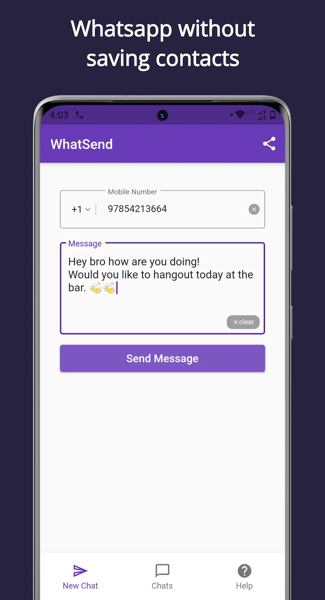 WhatSend | Indus Appstore | Screenshot