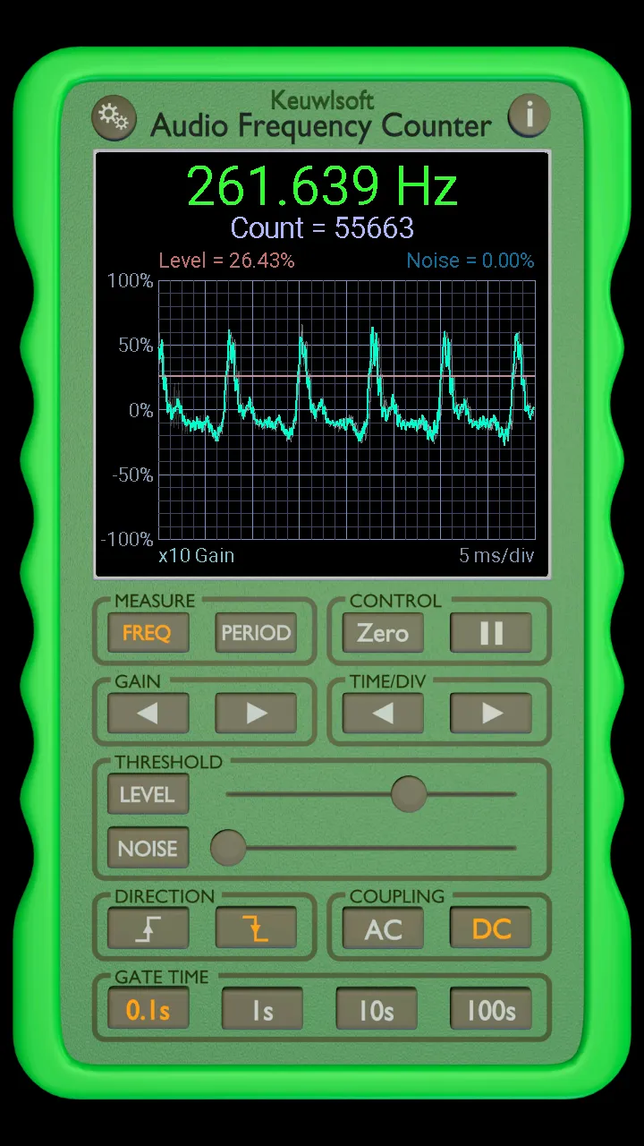 Audio Frequency Counter | Indus Appstore | Screenshot