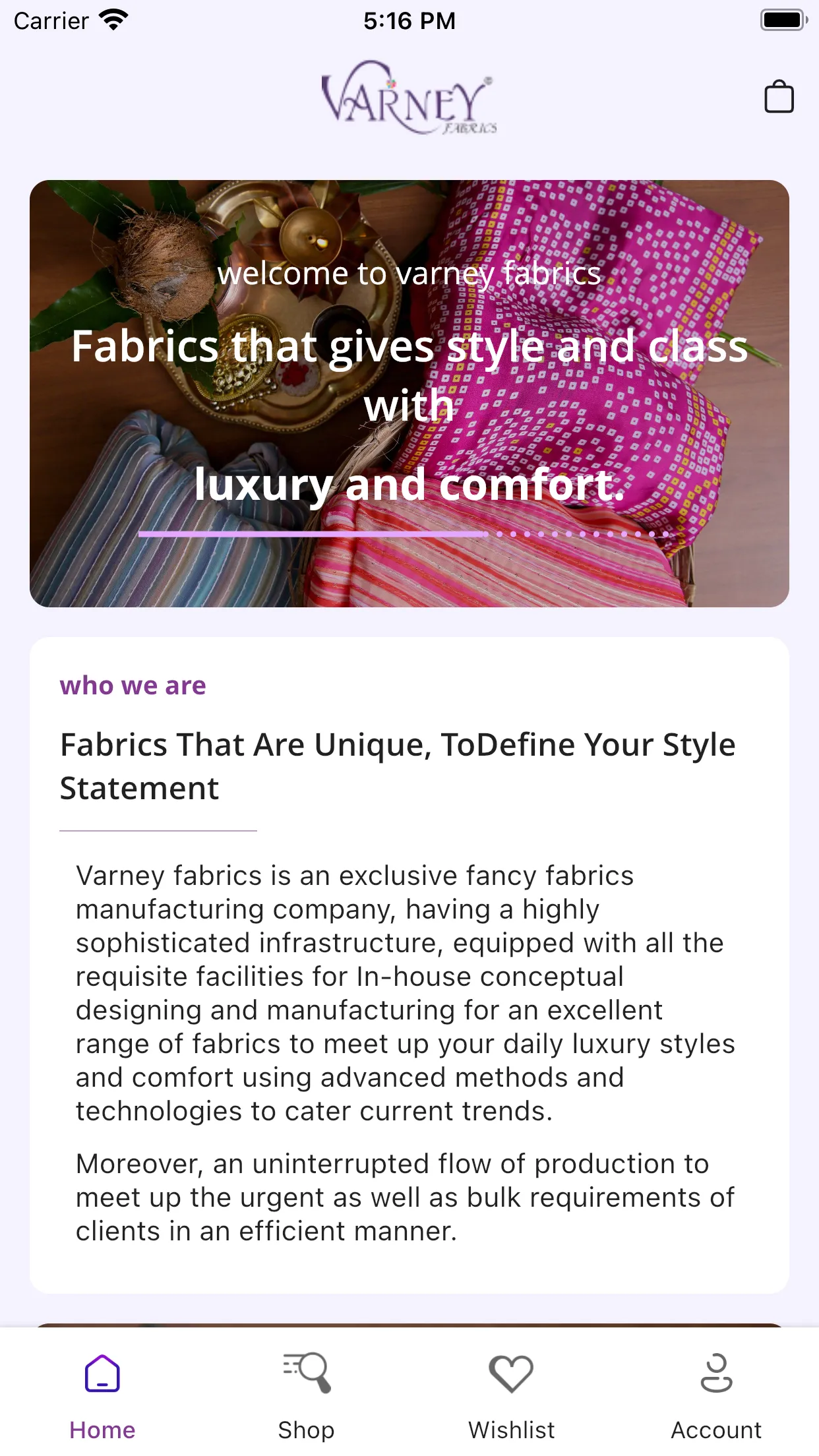 Varney Fabrics | Indus Appstore | Screenshot