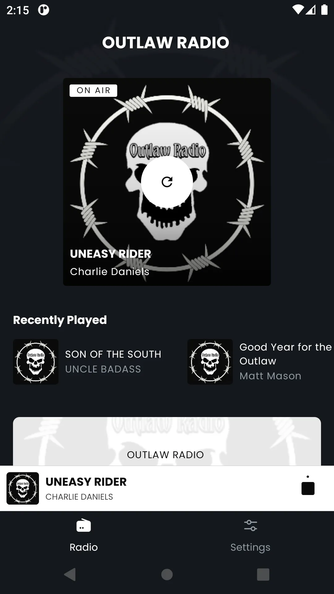 Outlaw Radio | Indus Appstore | Screenshot