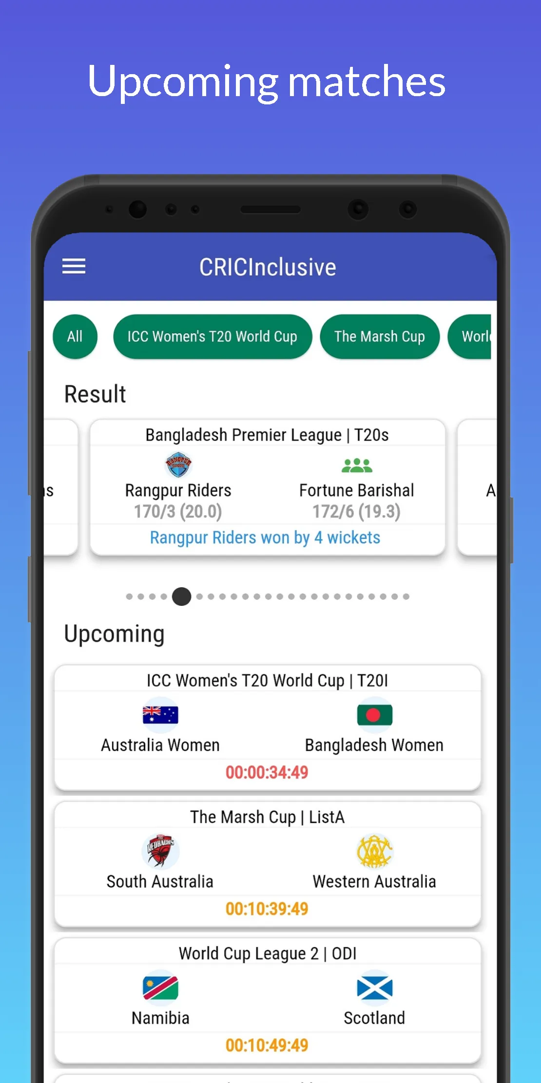 CricInclusive: Fantasy teams | Indus Appstore | Screenshot