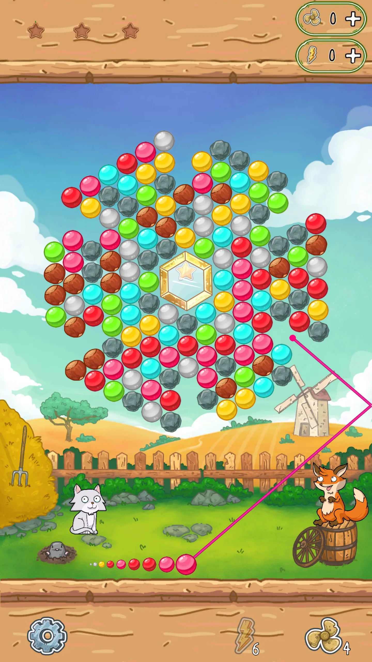 Little Fox: Bubble Spinner | Indus Appstore | Screenshot