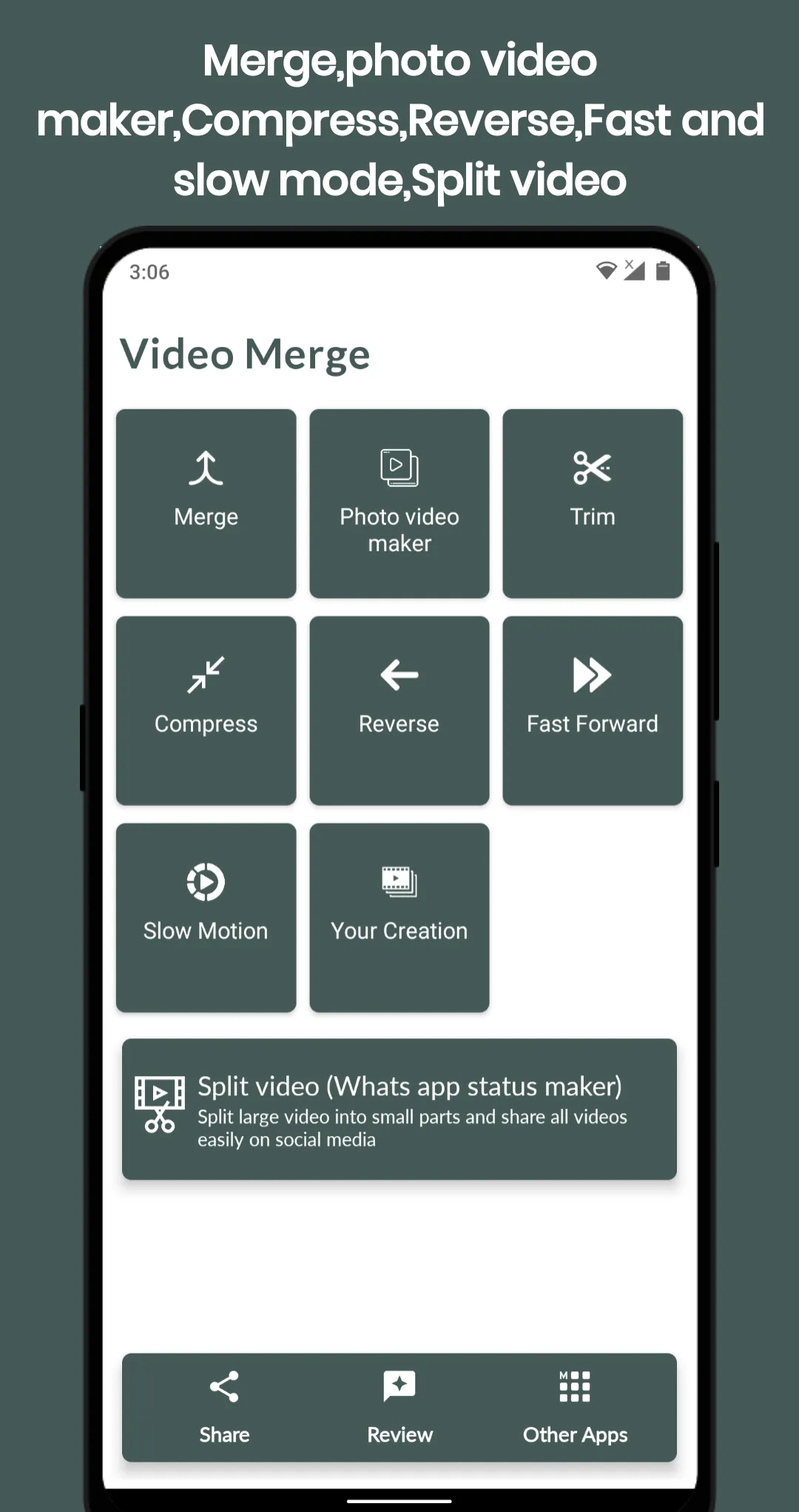 Video Merger - status maker | Indus Appstore | Screenshot