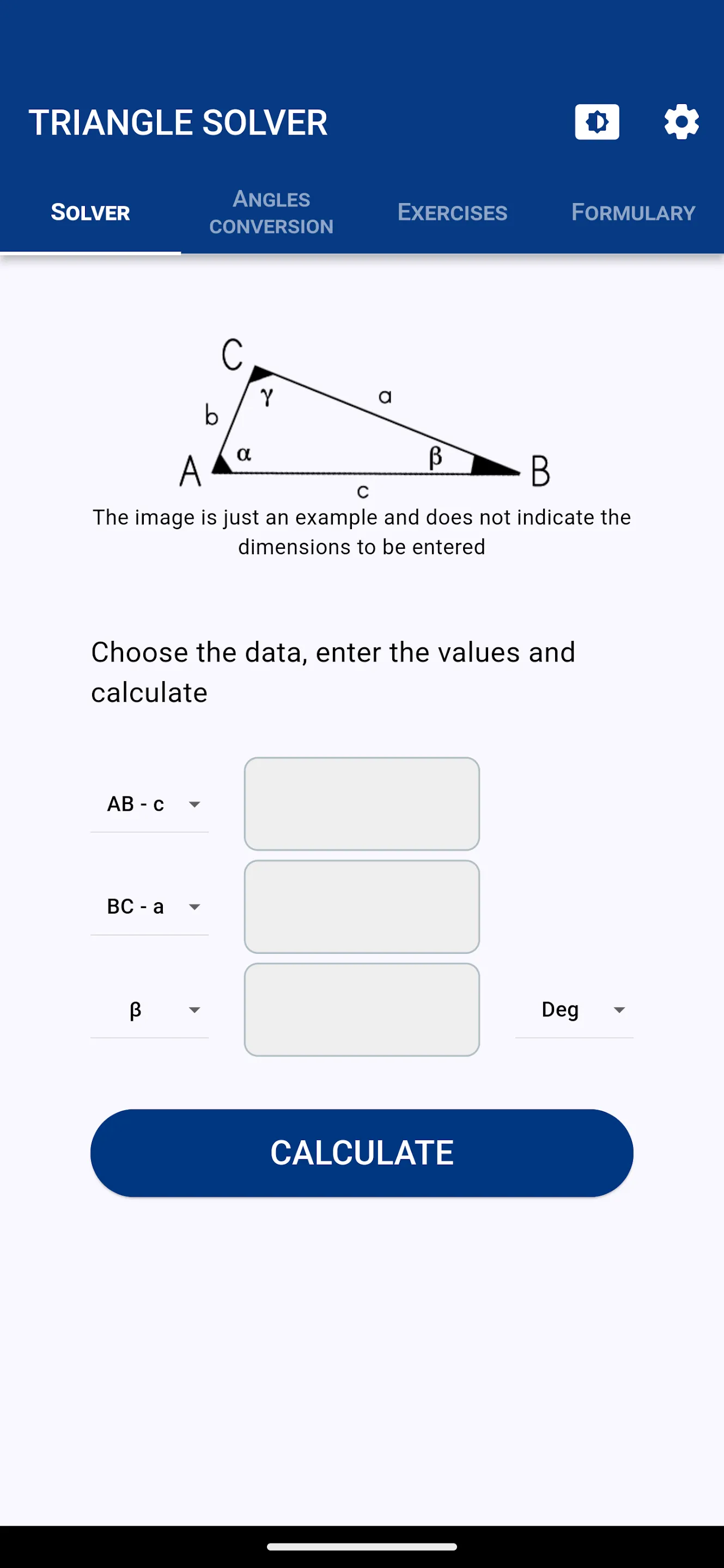 Triangle solver | Indus Appstore | Screenshot