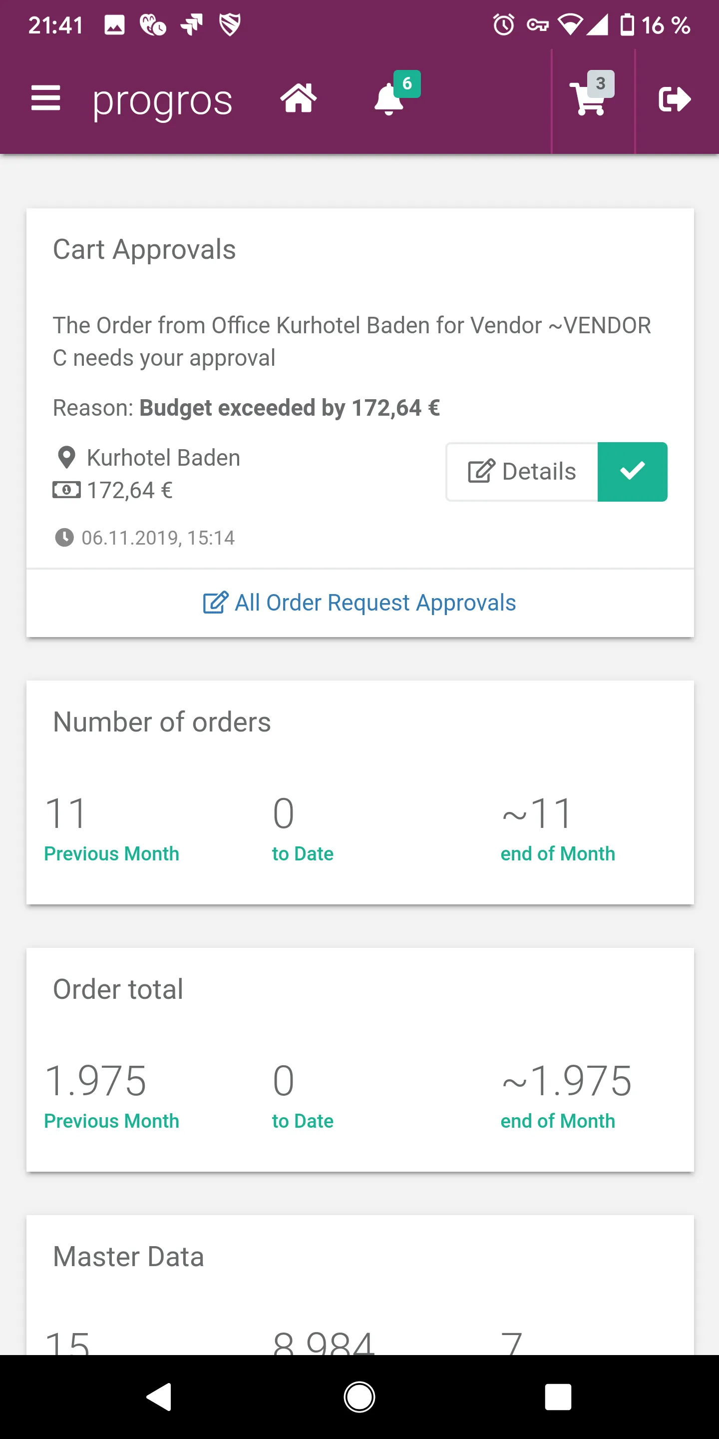 progros Order | Indus Appstore | Screenshot