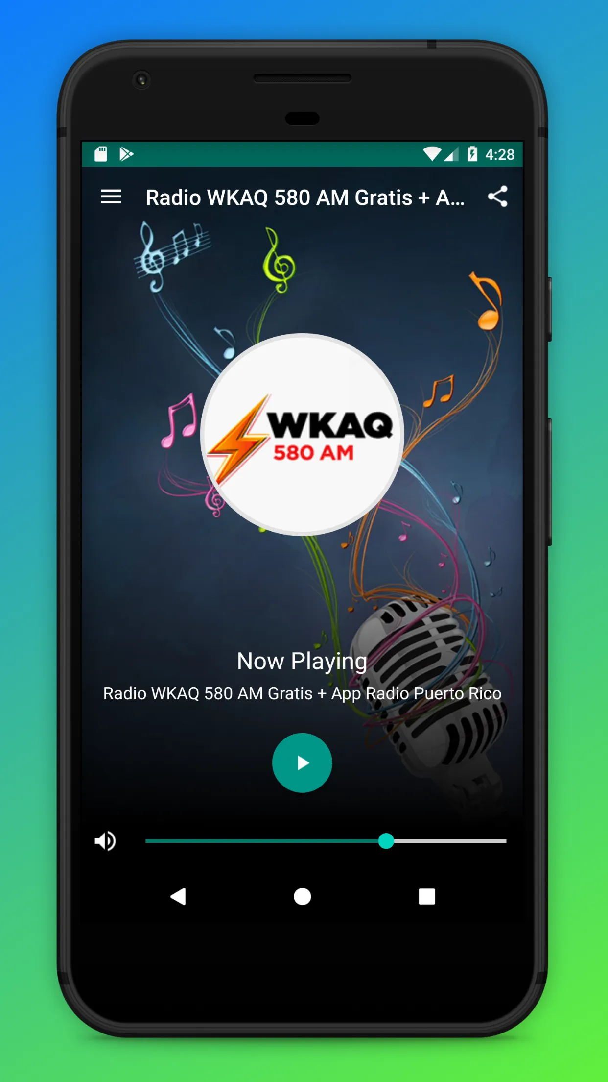 WKAQ 580 AM Radio Online App | Indus Appstore | Screenshot