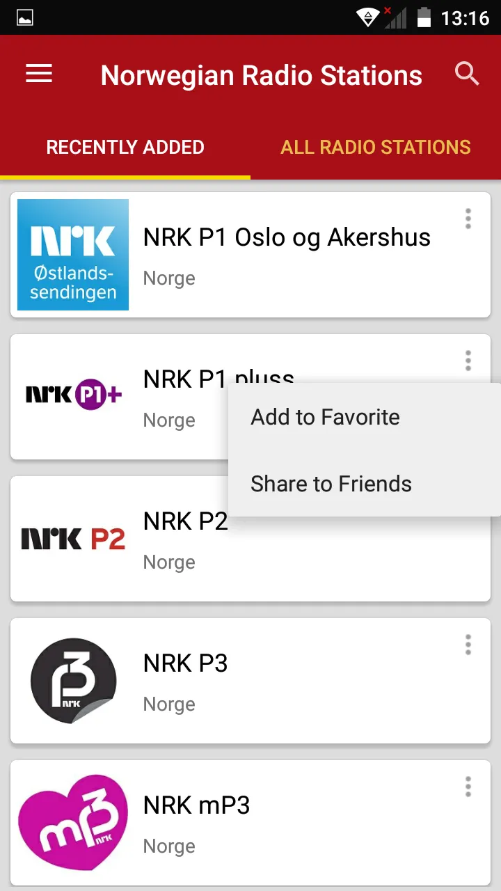 Norway Radio Stations | Indus Appstore | Screenshot