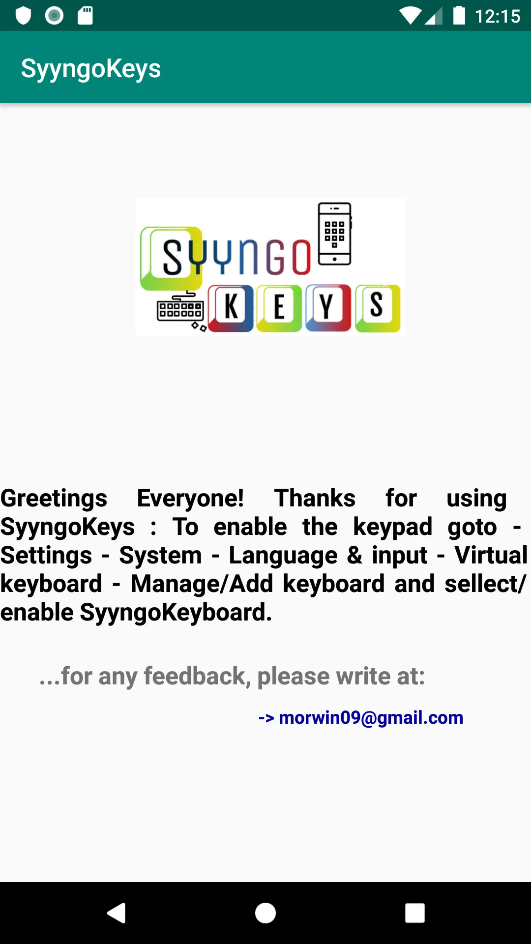 SyyngoKeys | Indus Appstore | Screenshot