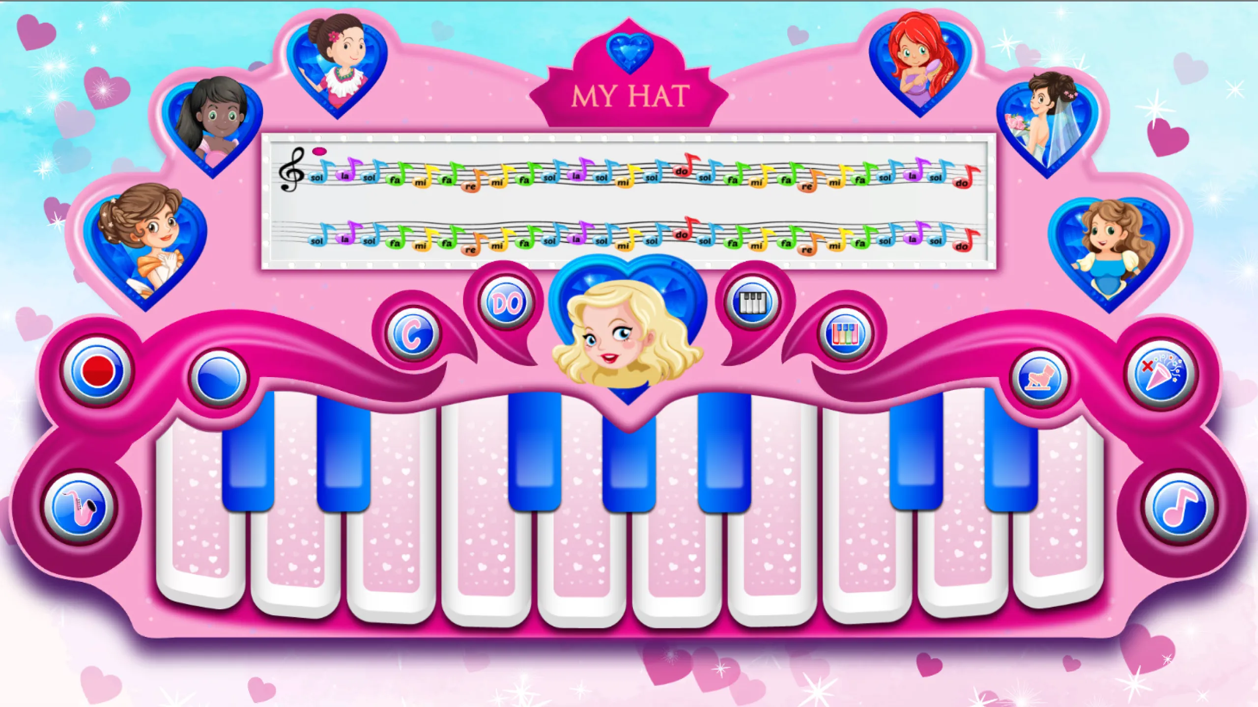 Pink Real Piano Princess Piano | Indus Appstore | Screenshot