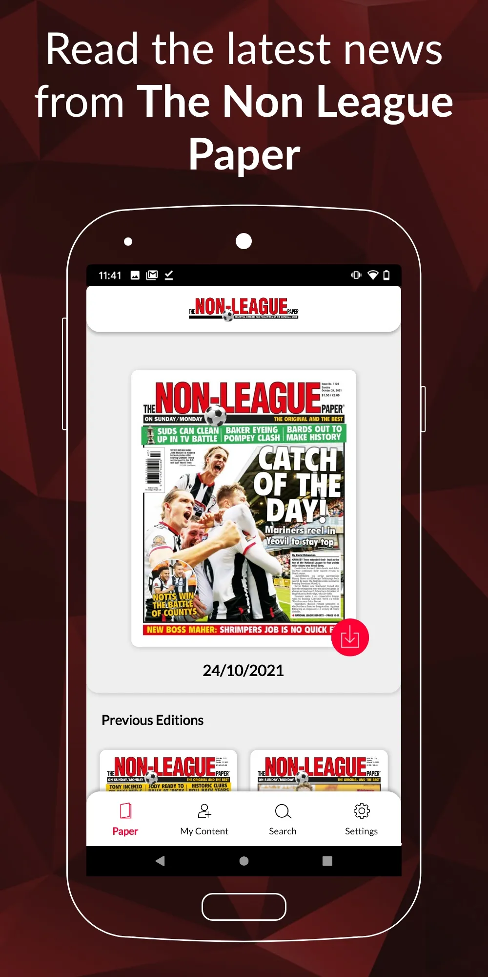 The Non-League Paper | Indus Appstore | Screenshot