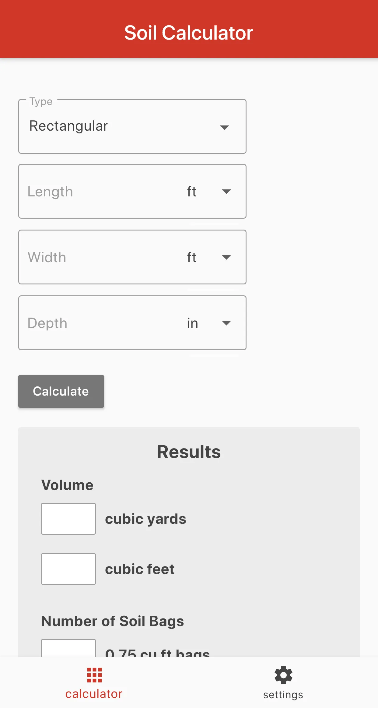 Soil Calculator | Indus Appstore | Screenshot