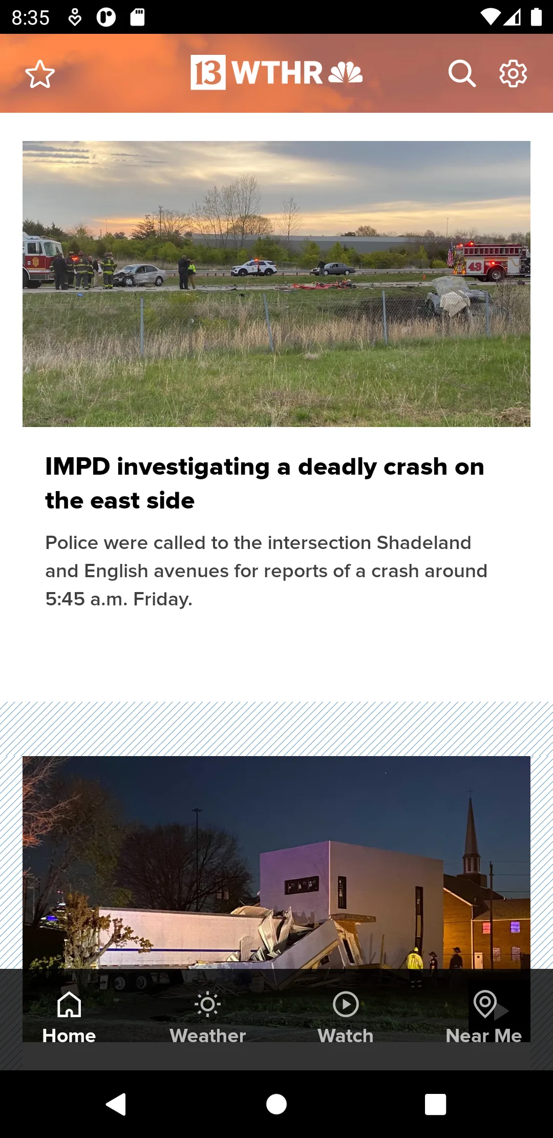 Indianapolis News from 13 WTHR | Indus Appstore | Screenshot