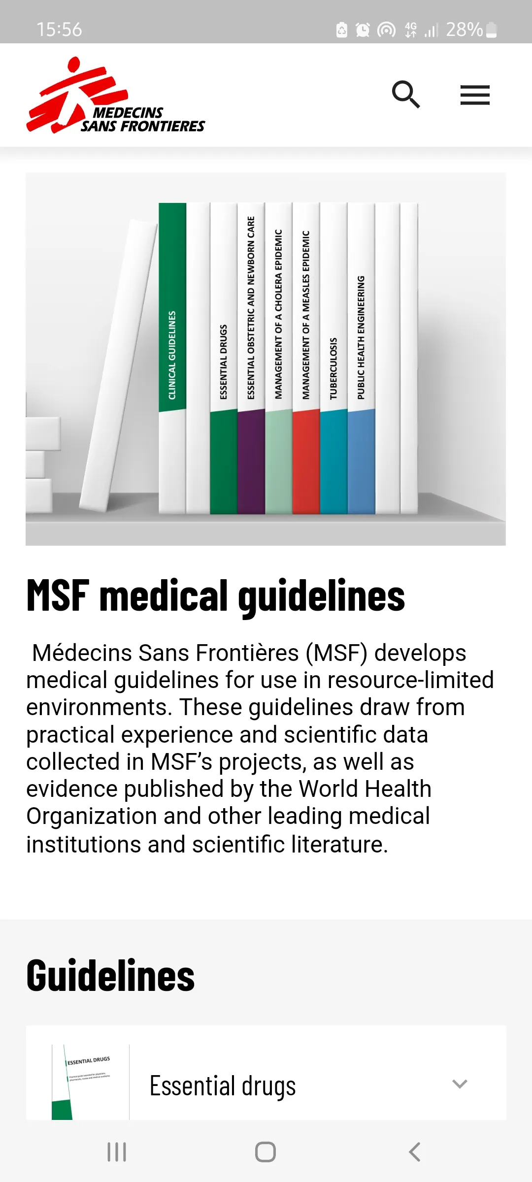 MSF Medical Guidelines | Indus Appstore | Screenshot