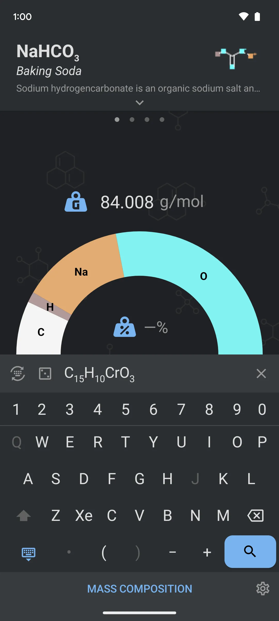 QuickChem: Chemistry Calc | Indus Appstore | Screenshot