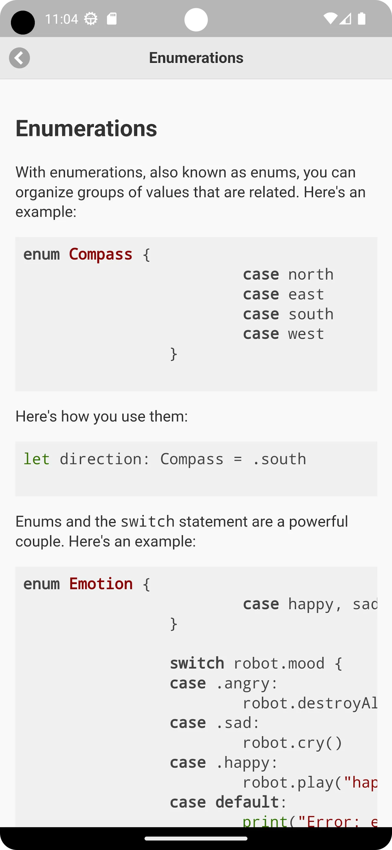 Cheat Sheet for Swift | Indus Appstore | Screenshot