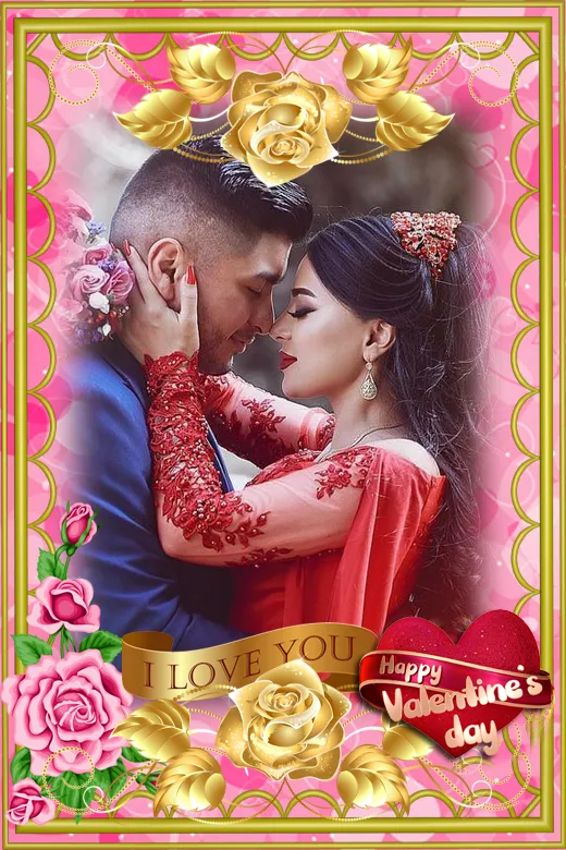 Valentine Day Photo Frame 2024 | Indus Appstore | Screenshot