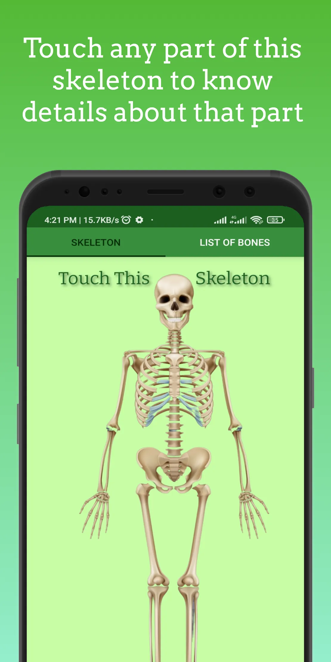 Human Skeleton 3D ( Anatomy ) | Indus Appstore | Screenshot