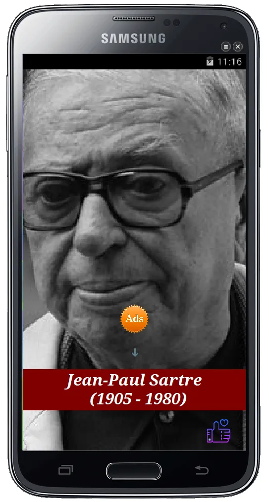 Citation De Jean-Paul Sartre | Indus Appstore | Screenshot