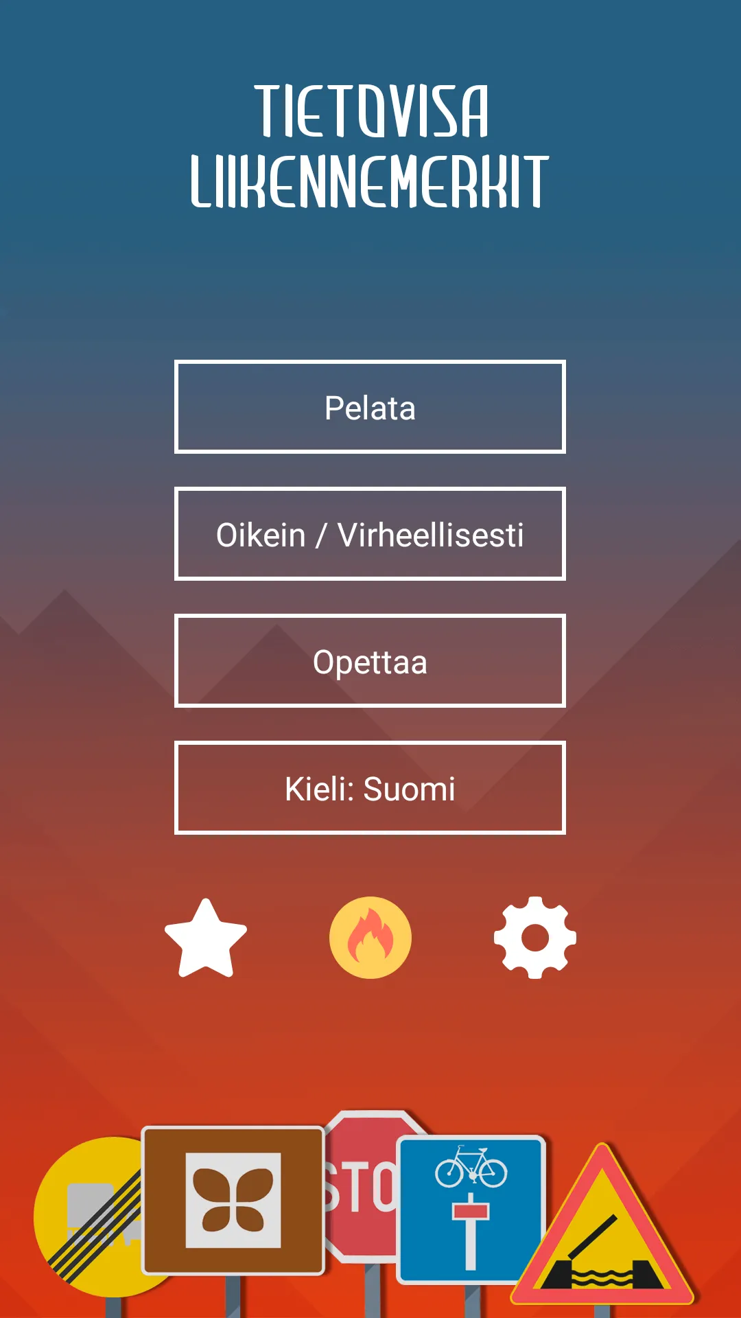 Liikennemerkit Suomessa Tietov | Indus Appstore | Screenshot