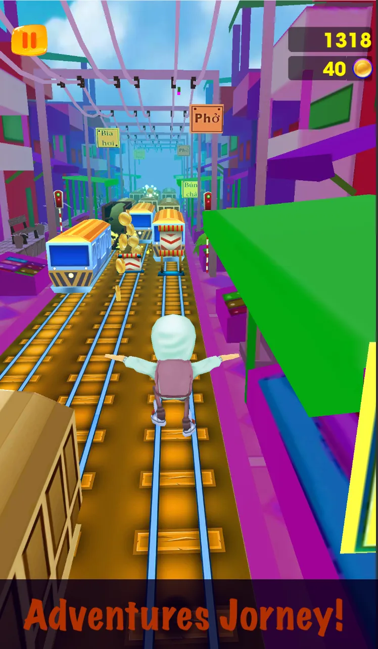 Run - Train Surfing 3D | Indus Appstore | Screenshot