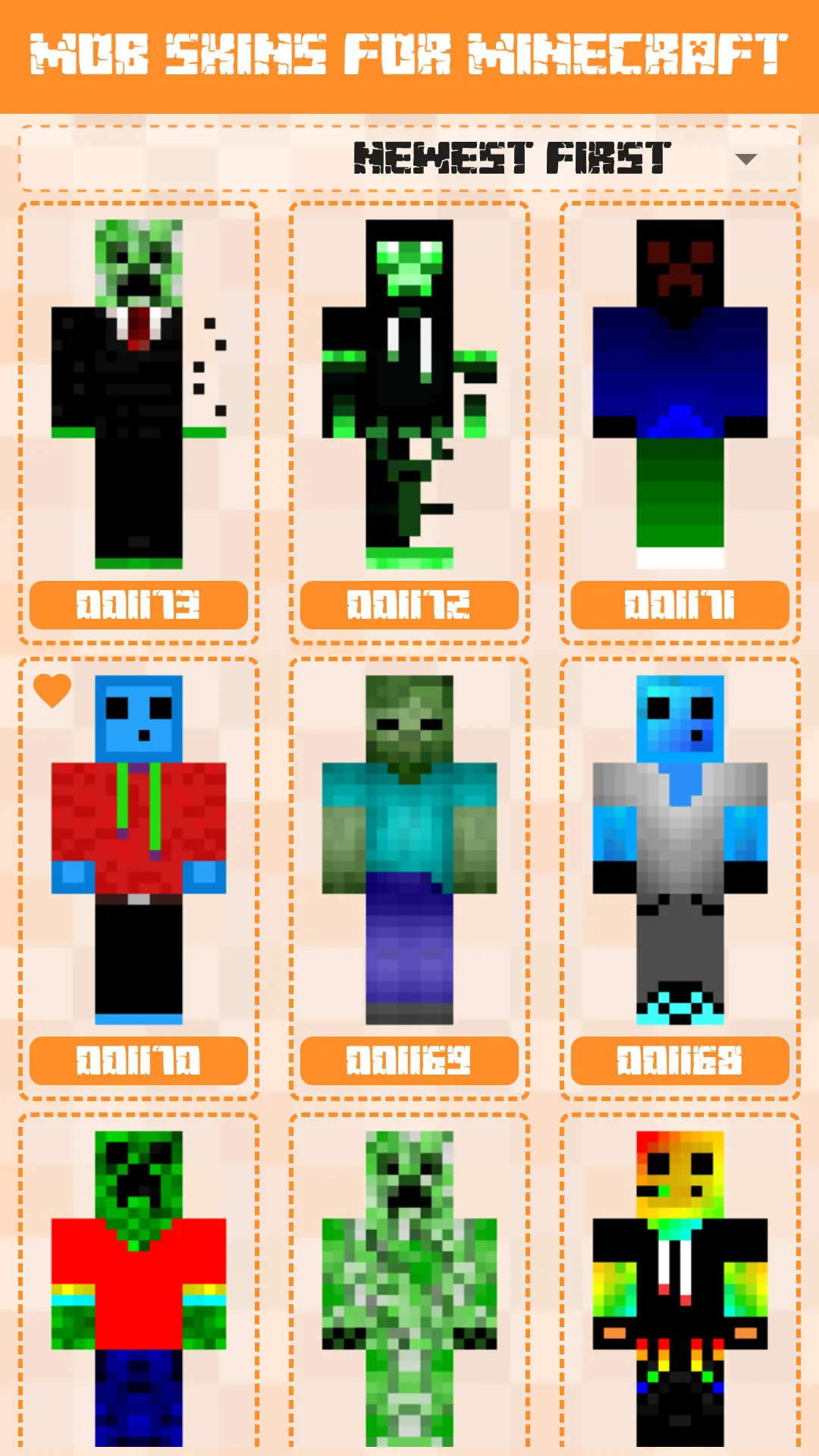 Mob Skins for Minecraft PE | Indus Appstore | Screenshot