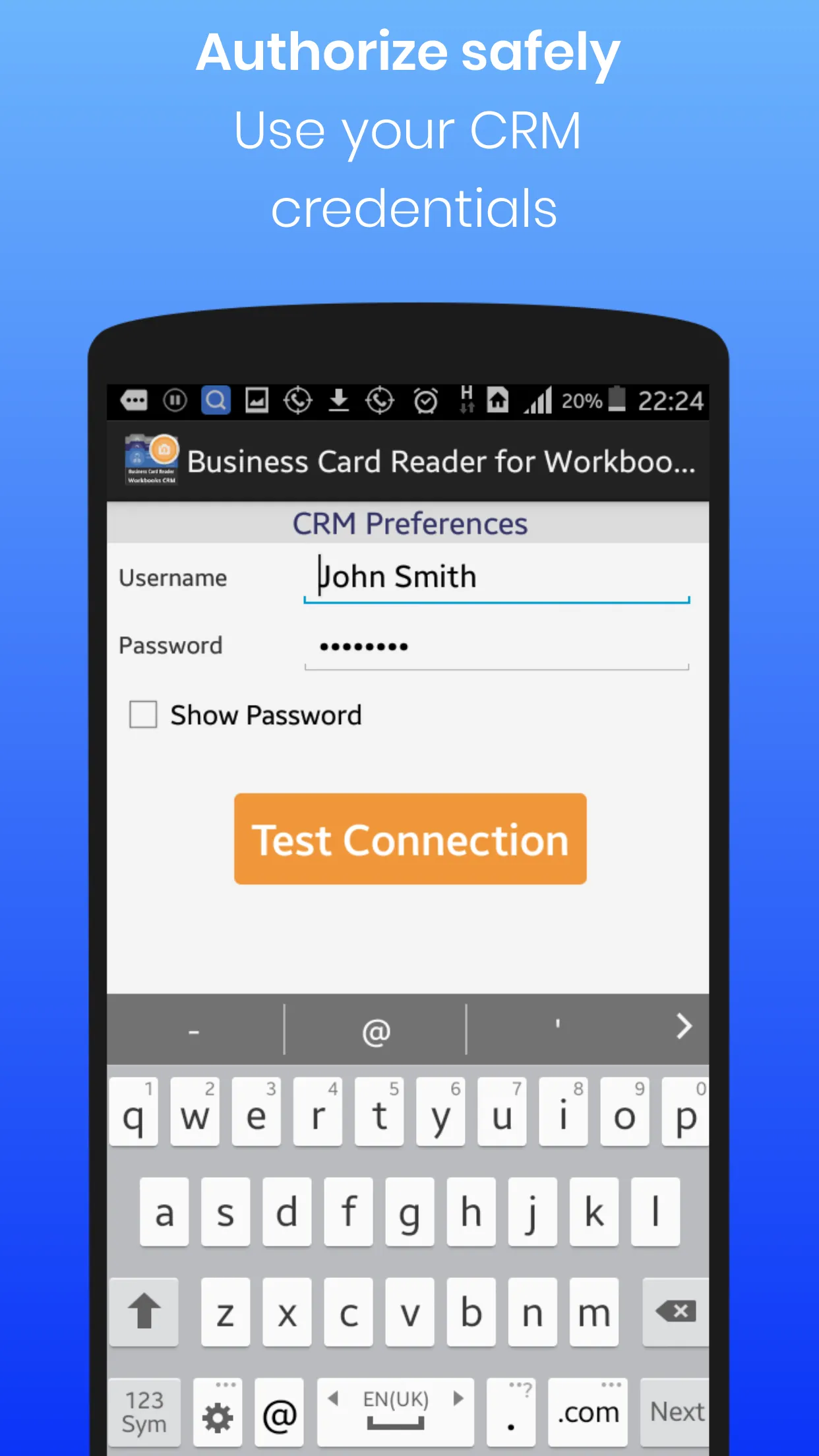 Business Card Reader for Workb | Indus Appstore | Screenshot