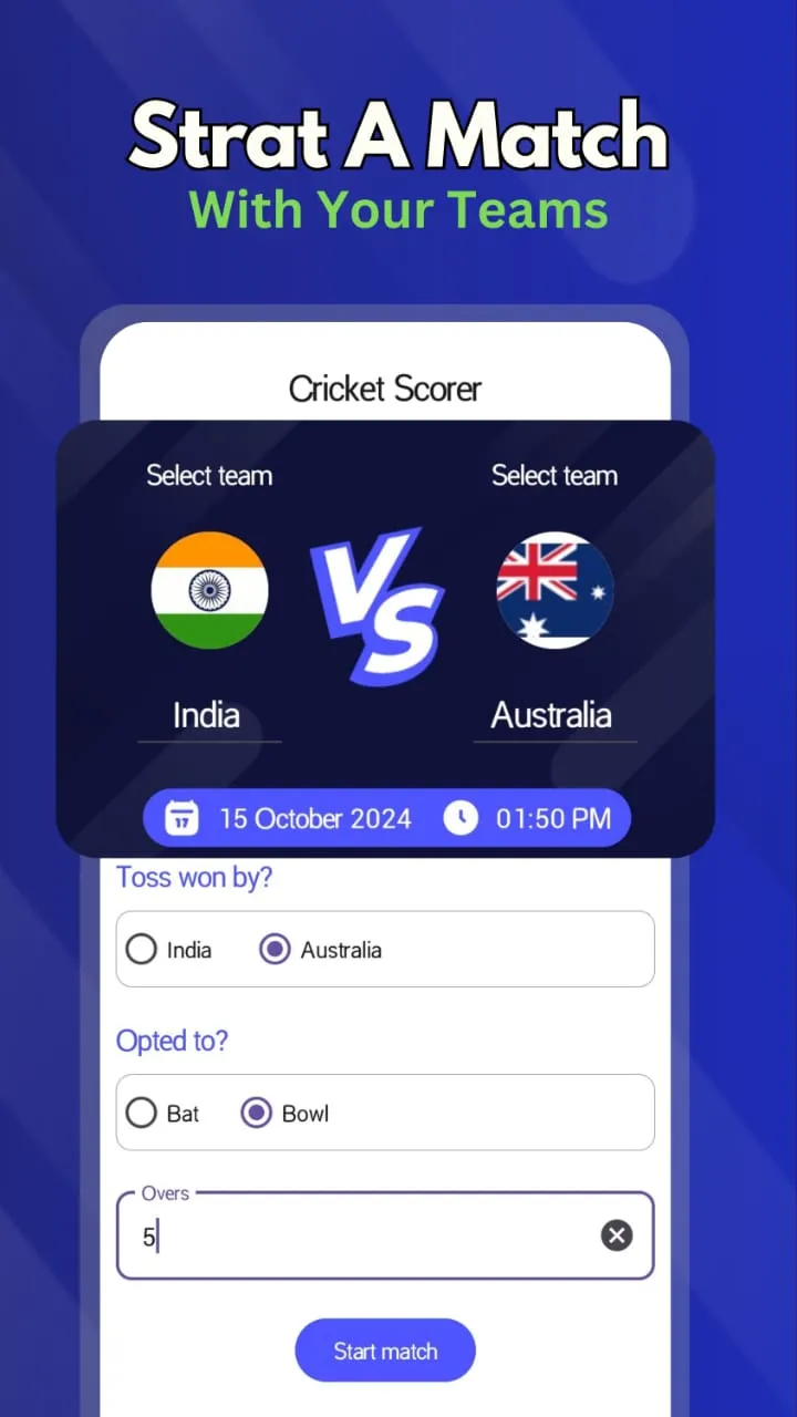 Easy Cricket Scorer | Indus Appstore | Screenshot