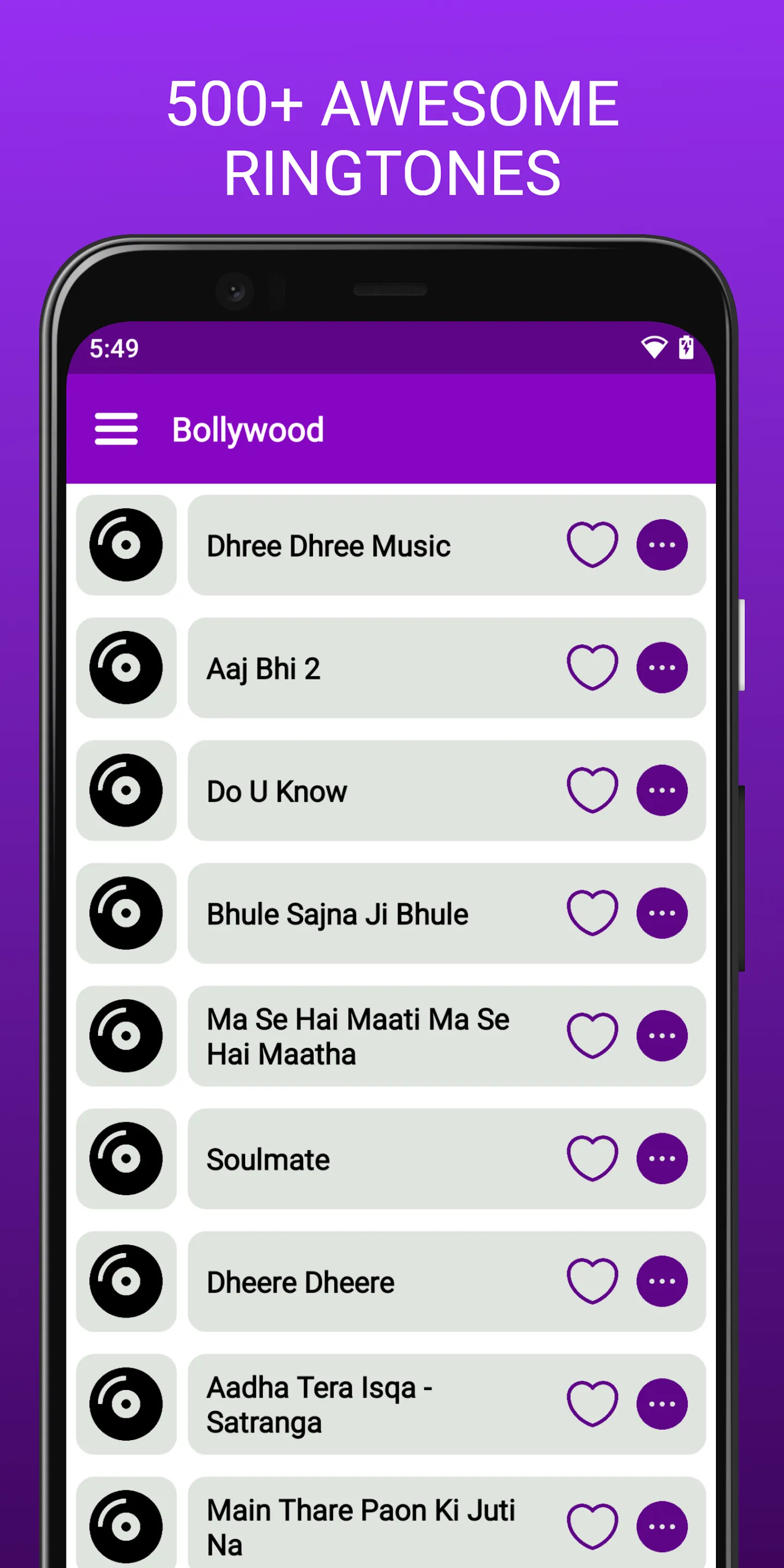 Bollywood Ringtones Songs | Indus Appstore | Screenshot