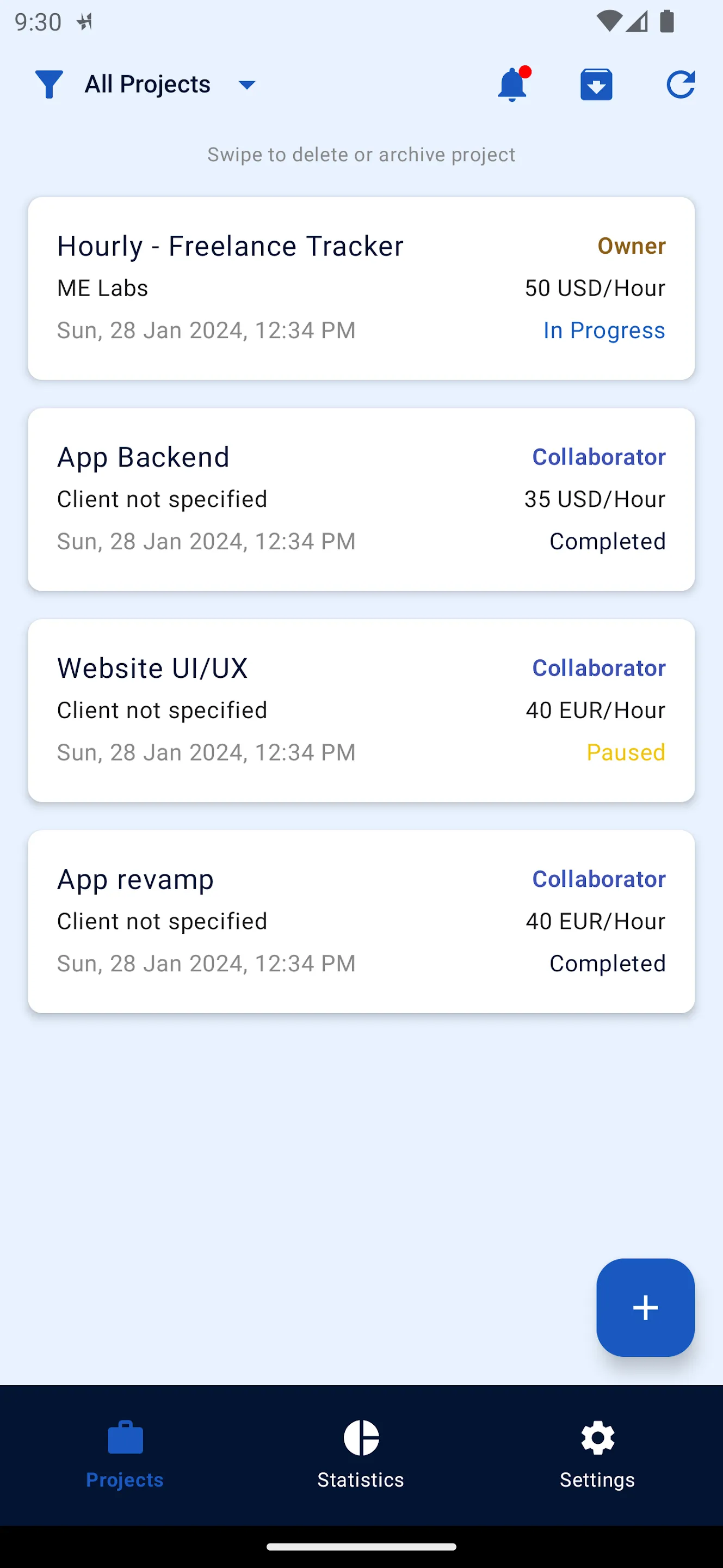 Hourly - Freelance Tracker | Indus Appstore | Screenshot