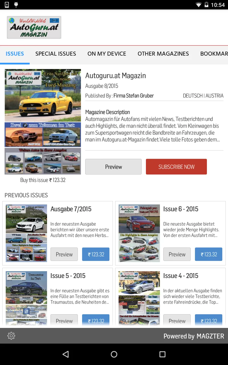 Autoguru.at Magazin | Indus Appstore | Screenshot