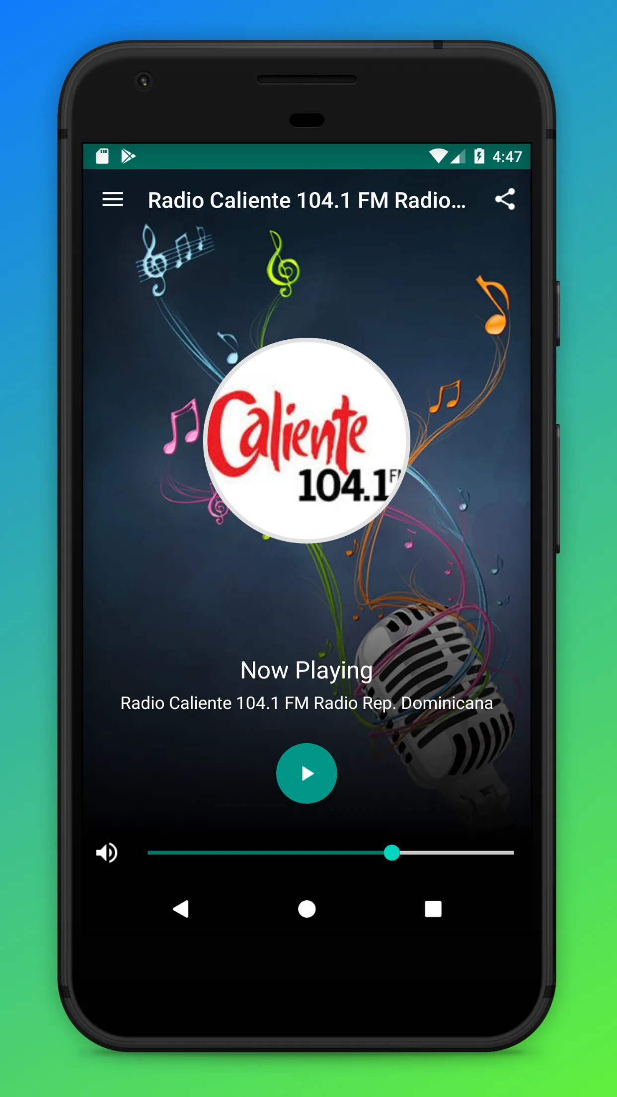 Radio Caliente 104.1 FM Online | Indus Appstore | Screenshot