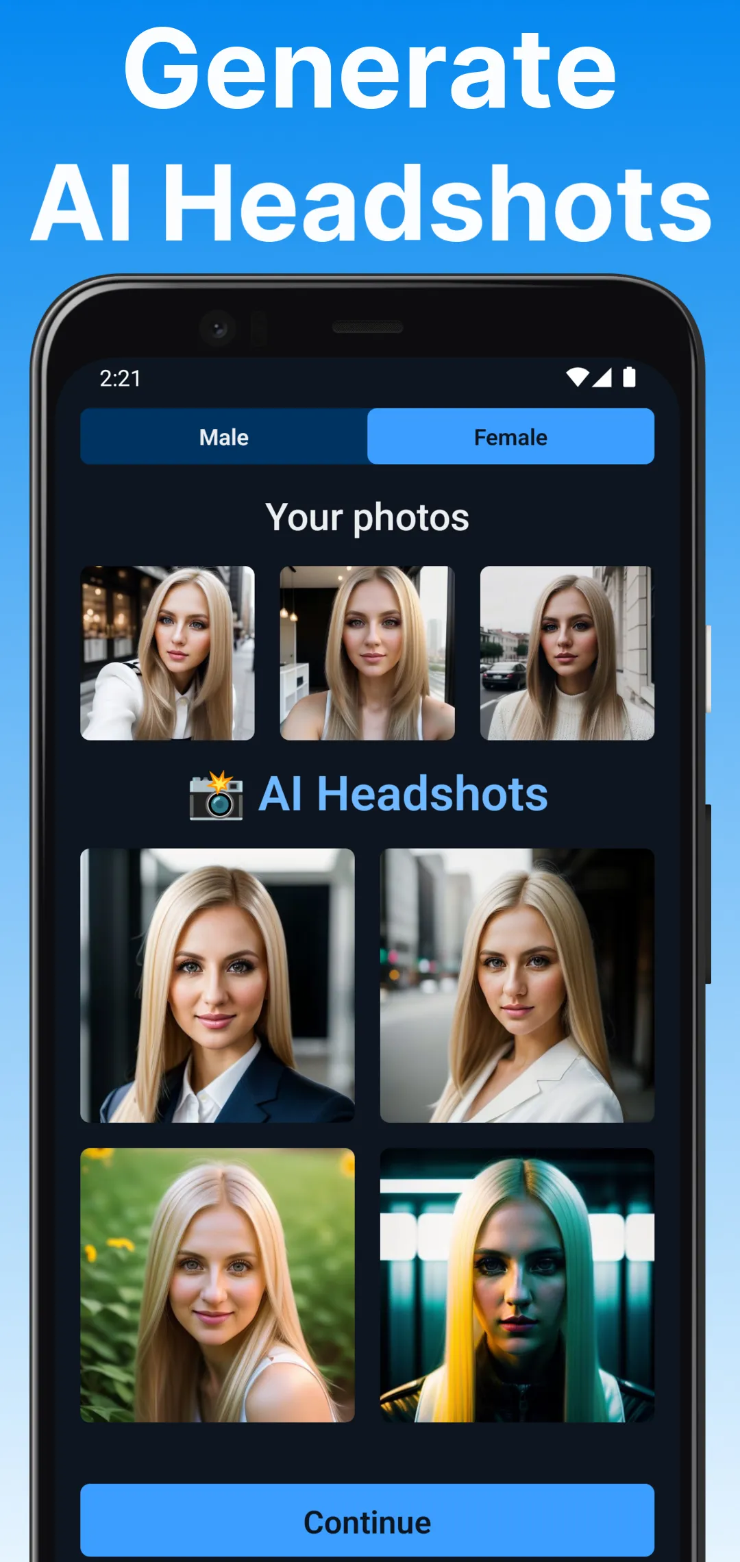 AI Headshot Generator | Indus Appstore | Screenshot