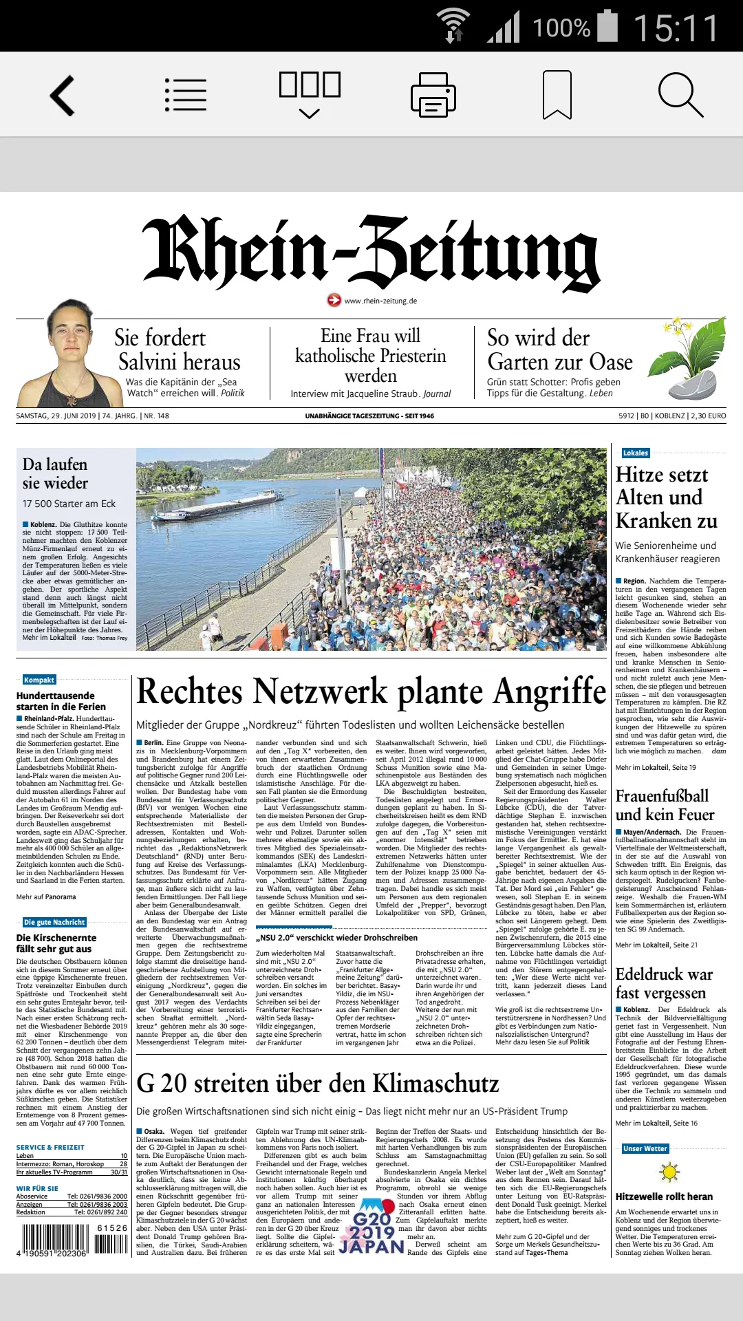 E-Paper der Rhein-Zeitung | Indus Appstore | Screenshot