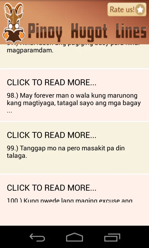 Pinoy Hugot Lines | Indus Appstore | Screenshot