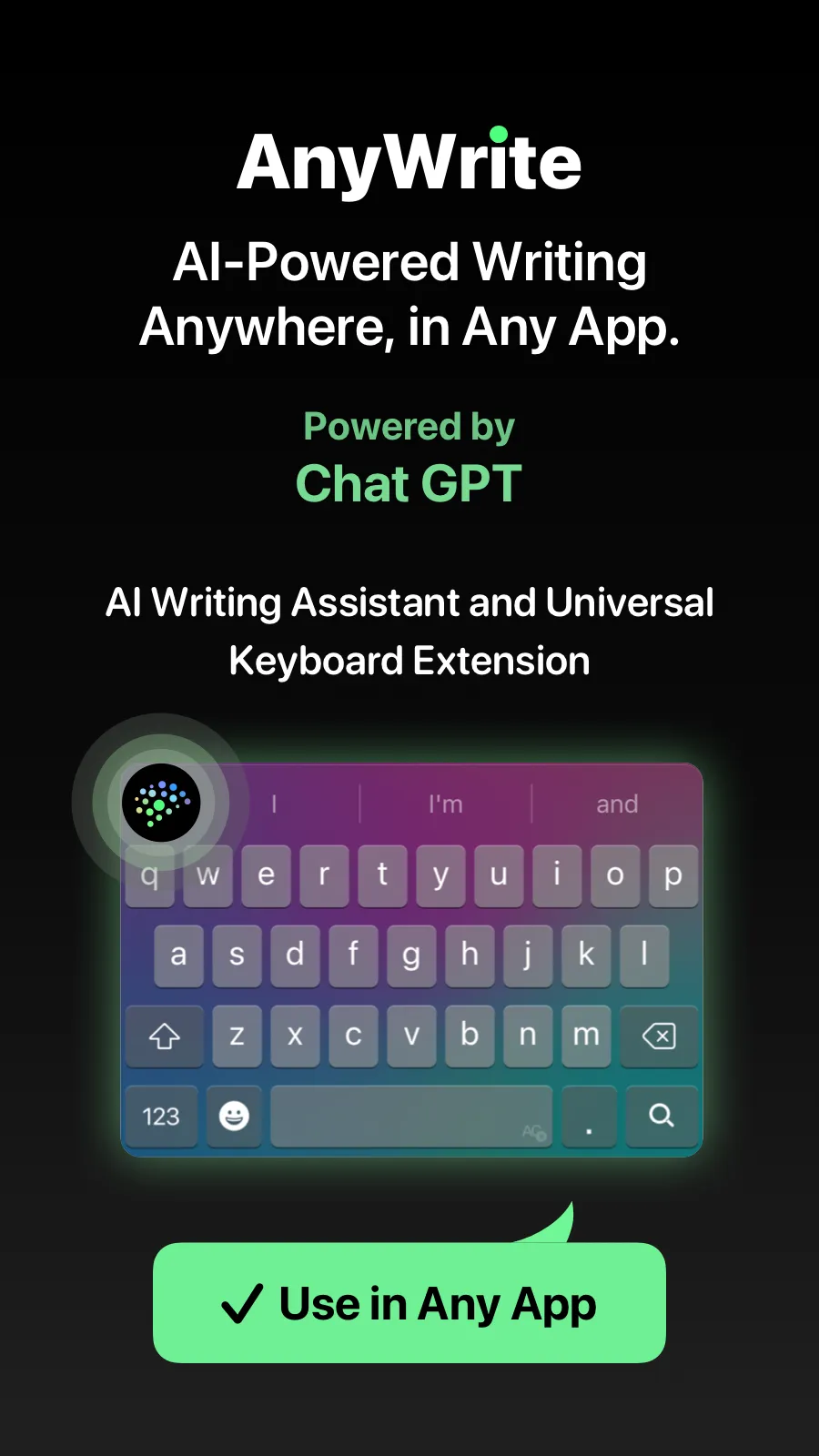 AnyWrite: AI Writing Keyboard | Indus Appstore | Screenshot