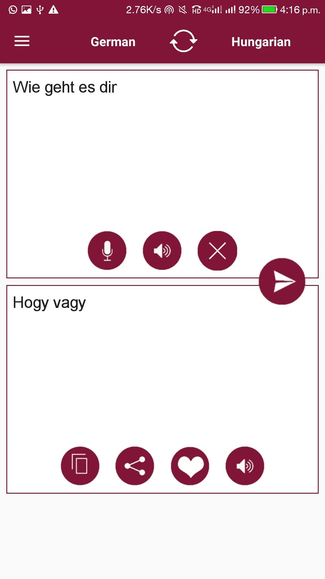 German - Hungarian Translator | Indus Appstore | Screenshot