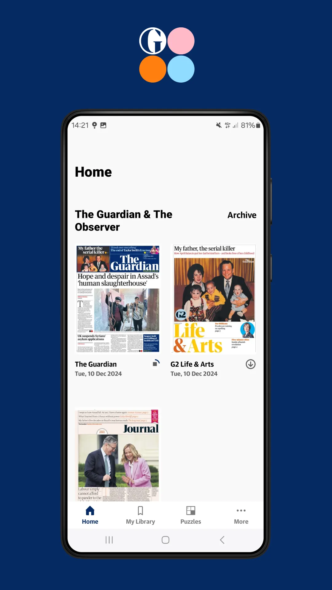 The Guardian Editions | Indus Appstore | Screenshot